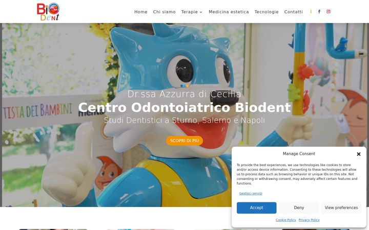 Screenshot of centrobiodent.net