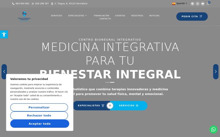 Screenshot of centrobioneuralintegrativo.com