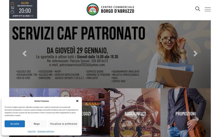 Skærmbillede af centroborgodabruzzo.it