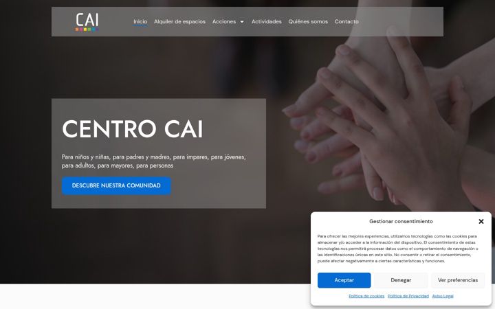 Posnetek zaslona centrocai.es