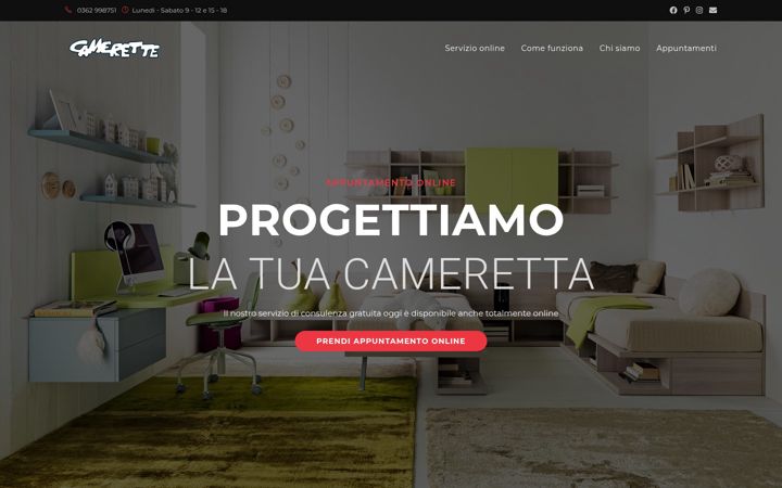 Screenshot of centrocamerette.net