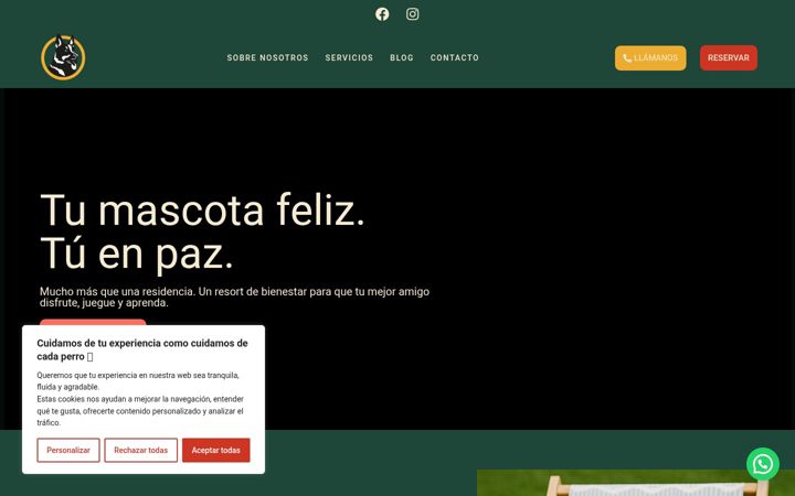 Posnetek zaslona centrocaninoaragones.es