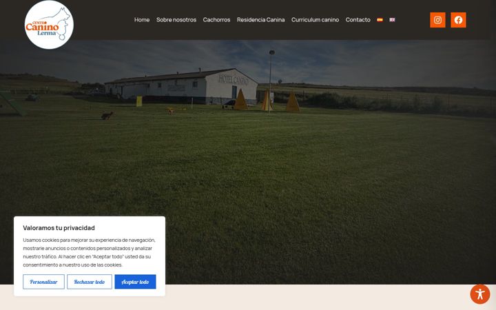 Screenshot of centrocaninolerma.com