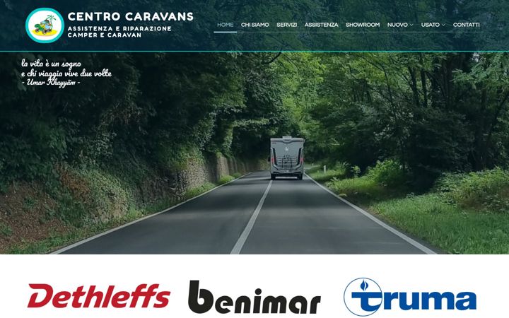 Screenshot of centrocaravans.com