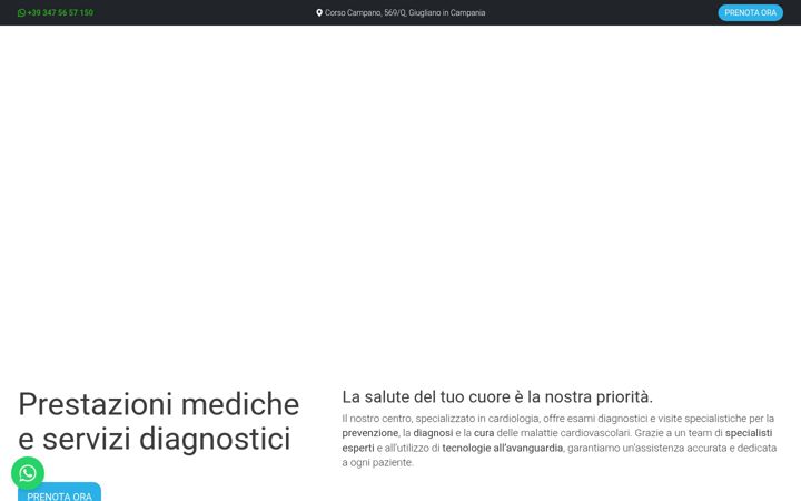 Screenshot of centrocardiovascolarenapolitano.it