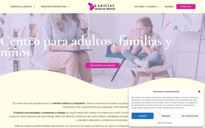 Screenshot of centrocaricias.com