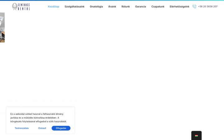 Screenshot of centroccfogaszat.hu