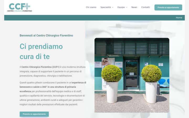 Screenshot of centrochirurgicofiorentino.com