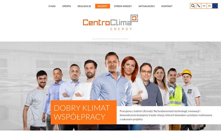 Captură de ecran a centroclima.pl