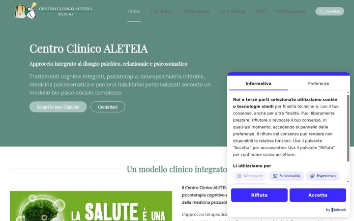 Skärmbild av centroclinicoaleteia.it
