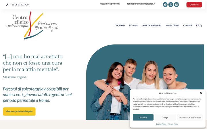 Screenshot of centroclinicofmf.it