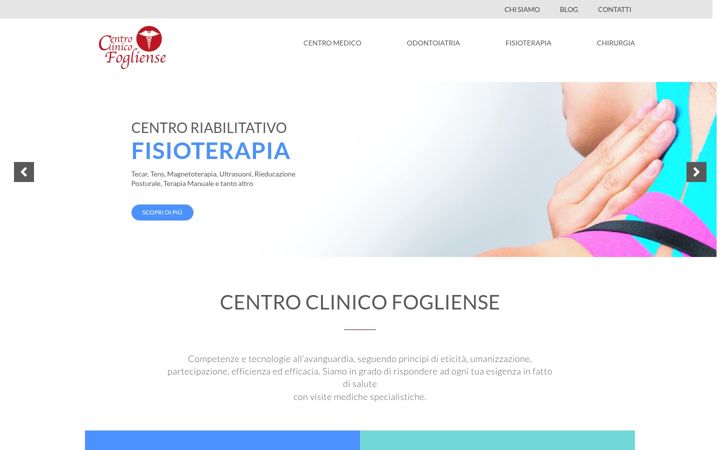 Skärmbild av centroclinicofogliense.it