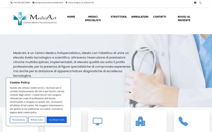 Screenshot ta' centroclinicomedicart.it