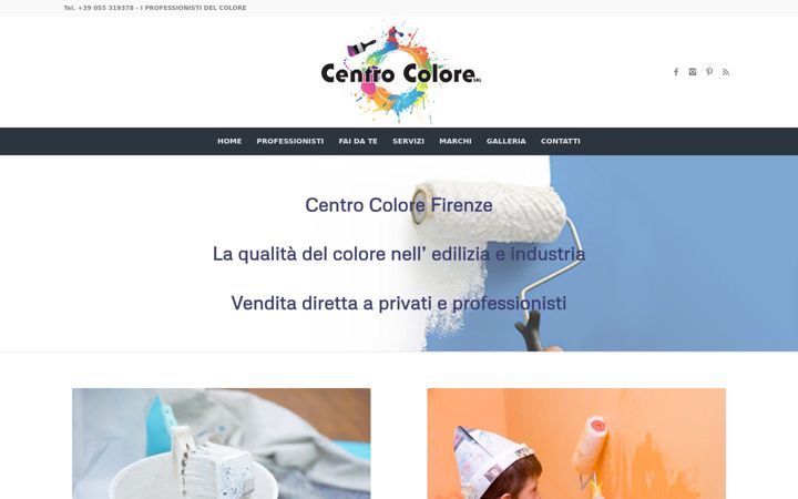 Screenshot of centrocoloresrl.it