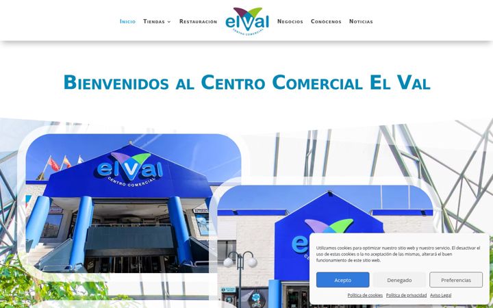 Screenshot of centrocomercialelval.com