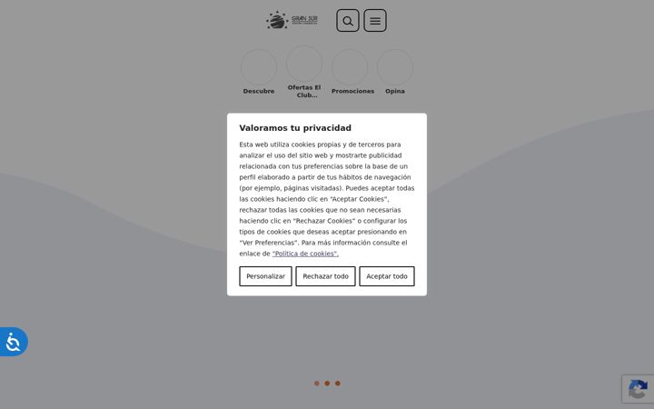 Posnetek zaslona centrocomercialgransur.es