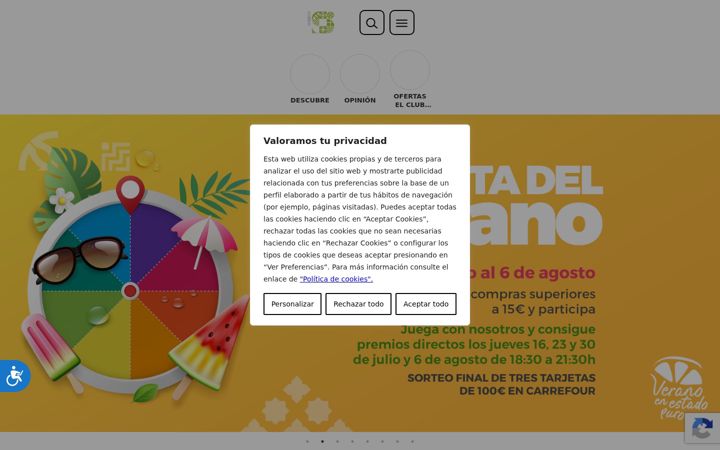 Screenshot of centrocomerciallasierra.com