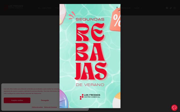 Screenshot of centrocomerciallosfresnos.com