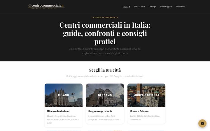 Screenshot of centrocommerciale.it