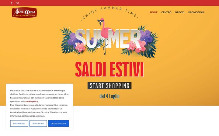 Screenshot of centrocommercialealpeadria.com