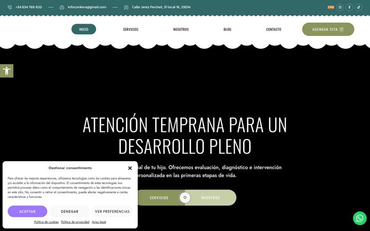 Screenshot of centroconkora.com