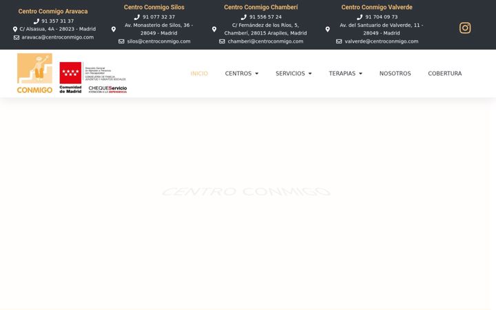 Screenshot of centroconmigo.com
