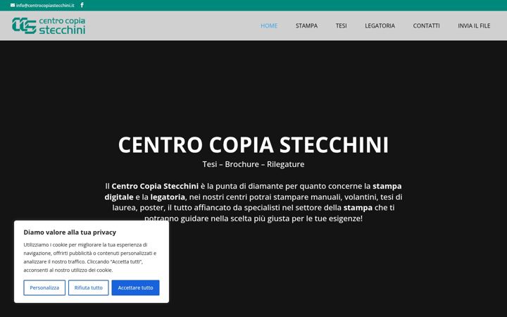 Skærmbillede af centrocopiastecchini.it