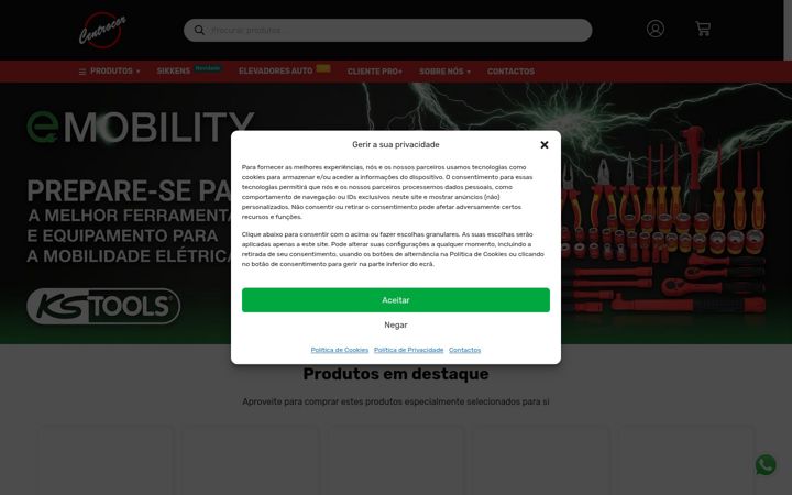 Screenshot of centrocor.pt