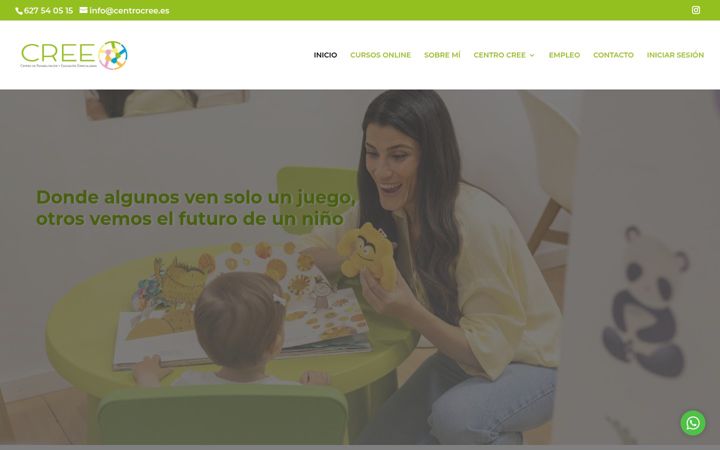 Captura de ecrã de centrocree.es