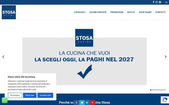 Screenshot di centrocucinestosa.it