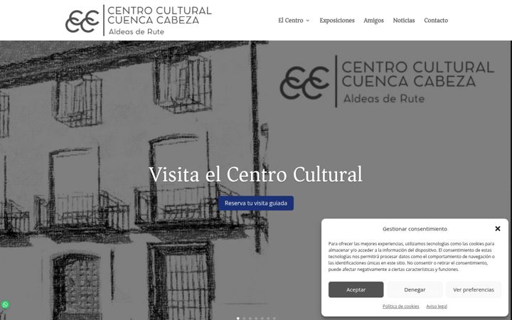 Snímek obrazovky centrocuencacabeza.org