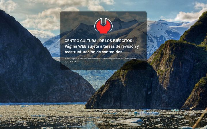 Screenshot of centroculturaldelosejercitos.com