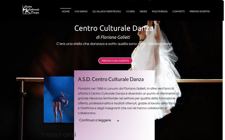 Screenshot di centroculturaledanza.it