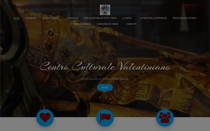 Screenshot of centroculturalevalentiniano.it