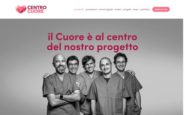 Screenshot di centrocuore.net