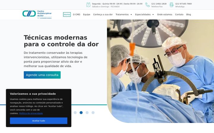 Screenshot stránky centrodador.com.br