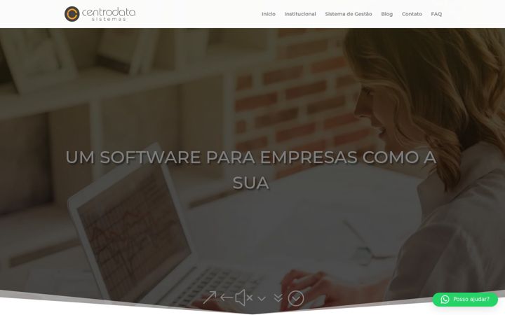 Screenshot of centrodata.com.br