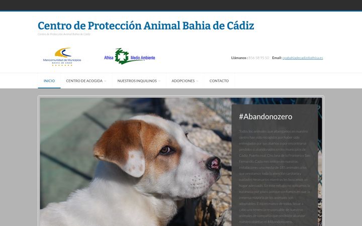 Screenshot of centrodeacogidamancomunidadbahiadecadiz.com
