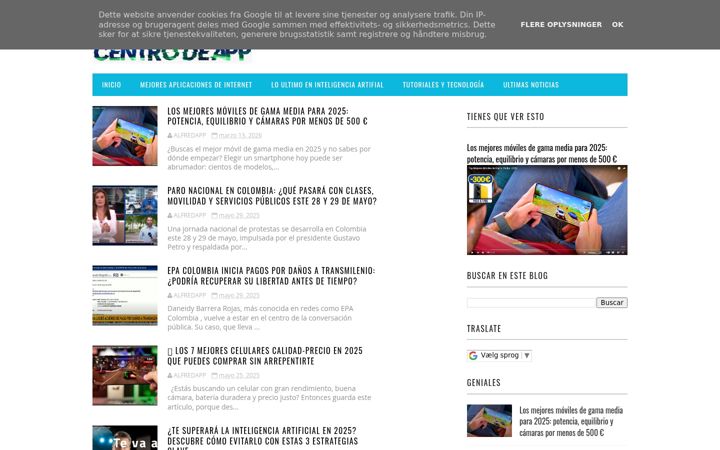 Screenshot of centrodeapp.com