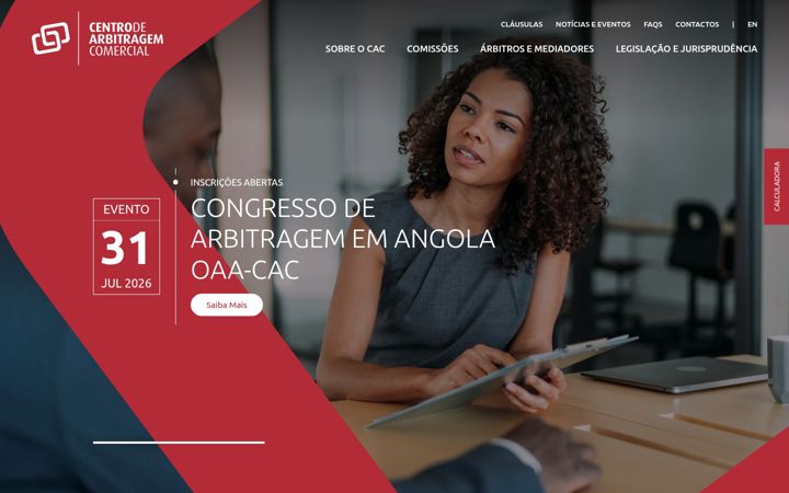 Screenshot of centrodearbitragem.pt