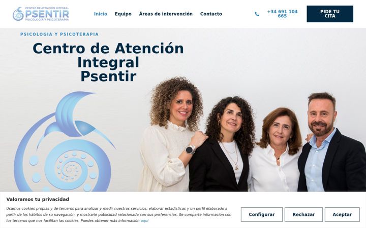 Captura de ecrã de centrodeatencionintegral.es