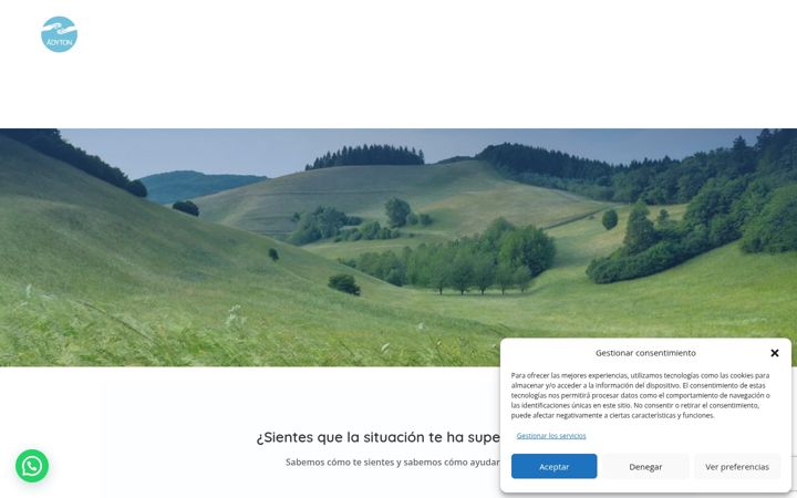 Captura de ecrã de centrodeayudasalamanca.es