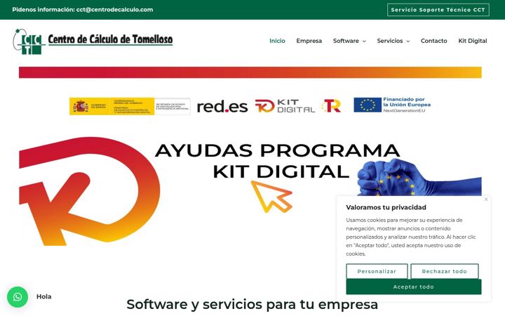Screenshot of centrodecalculo.com