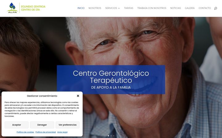 Captura de ecrã de centrodediaalpa.es