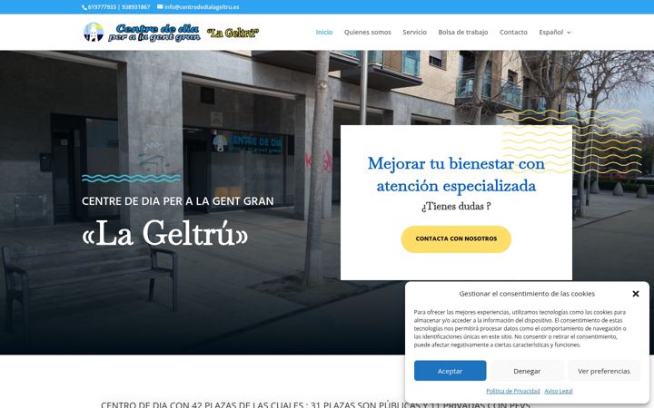 Screenshot of centrodedialageltru.com