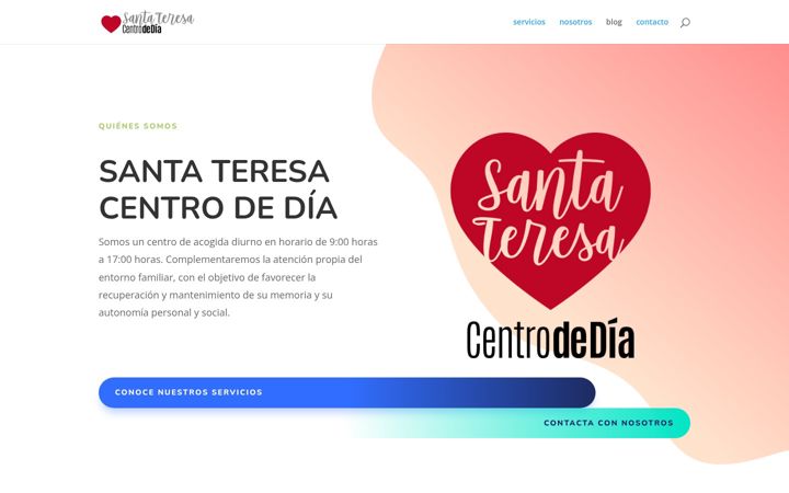Captura de ecrã de centrodediasantateresa.es