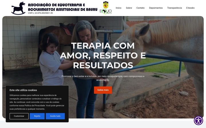 Screenshot of centrodeequoterapiabauru.com.br