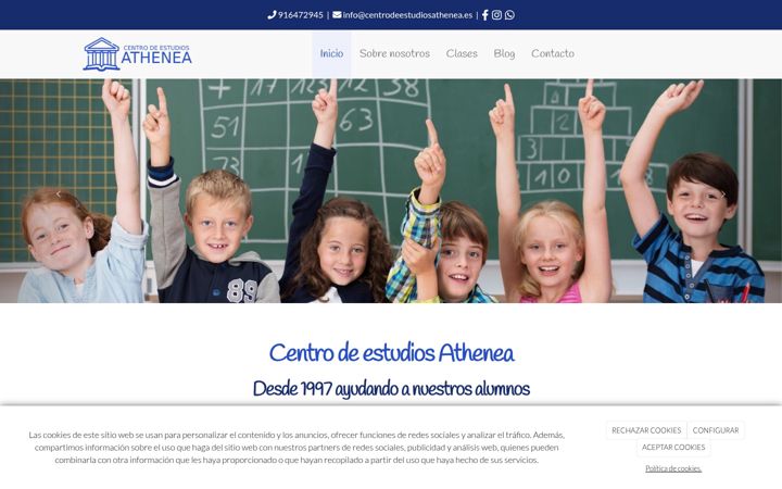 Screenshot di centrodeestudiosathenea.es