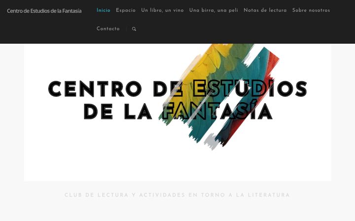 Screenshot di centrodeestudiosdelafantasia.es