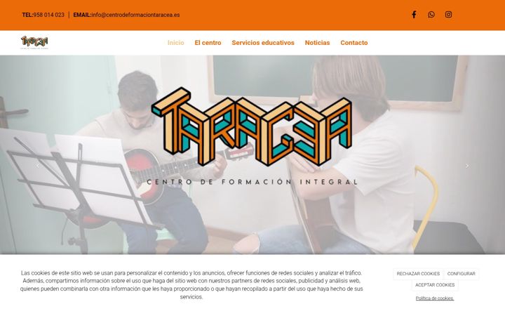 Screenshot di centrodeformaciontaracea.es